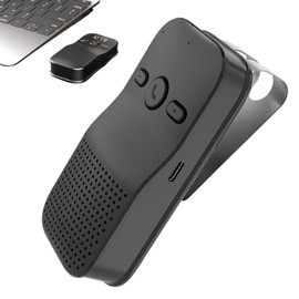 Portable Speaker for Car | Handsfree Talking Car Speaker with Clip - Multifunctional Portable Car Audio Call Speaker for Men, Women
