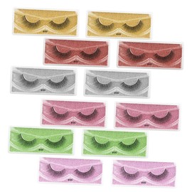 VICASKY 12 Pairs Makeup Fake Eyelashes Grafting Fiber False Lashes for Natural Eye Beauty Durable Easy to Use for Professional Makeup