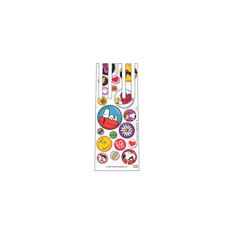 Sunstar Stationery Hi-Tec C Colleto Body, 4 Colors, Snoopy, White