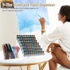 CDOKY Large 7-Tier Acrylic Paint Organizer with 3-Compartment Pen Holder,