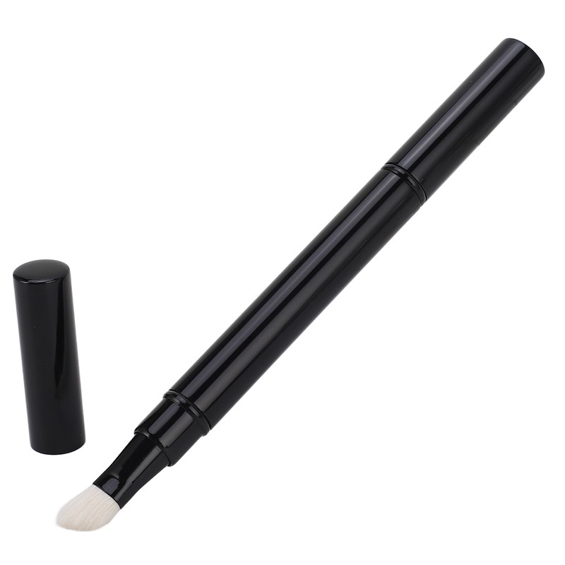 Retractable Makeup Brush Dual Ended Soft Wool Hair Portable Shadow