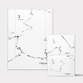 christmas [Multi cotton pads SET] 160 sheets of Christmas 1/3 cotton pads + 100 sheets of 1/2 cotton pads + 600 sheets of embossed cotton pads / [멀티 화장솜 SET] 크리스마 1/3 화장솜 160매+1/2 화장솜 100매+엠보화장솜 600매