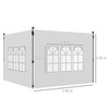 Outsunny Gazebo Side Panels with Window for 3x3(m) or 3x4m