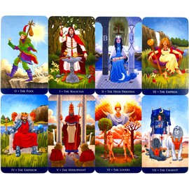 Tarot Cards, Weighted Edition, 78 Cards, Tarot Divination, Classic Tarot Llewellyn's Classic Tarot, Japanese Instruction Manual Included (English Language Not Guaranteed)