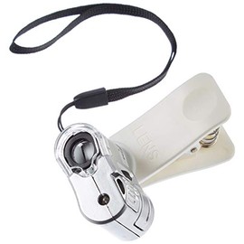 System-S 60x Microscope Light Clip-On Camera Adapter Extension for Smartphone