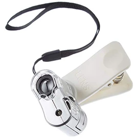 System-S 60x Microscope Light Clip-On Camera Adapter Extension for Smartphone