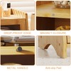 BAMBANG Bread Box for Kitchen Countertop, Bamboo Bread Box for