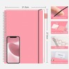 RETTACY Notebook A4 Lined, Lightweight Ring Binder, Diary 55 Sheets
