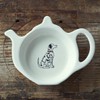 Sweet William Teabag Dish, Teapot Shape, Dalmatian