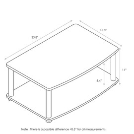 Furinno Besi 4-Tier Industrial Multipurpose Shelf Display Rack, Oak