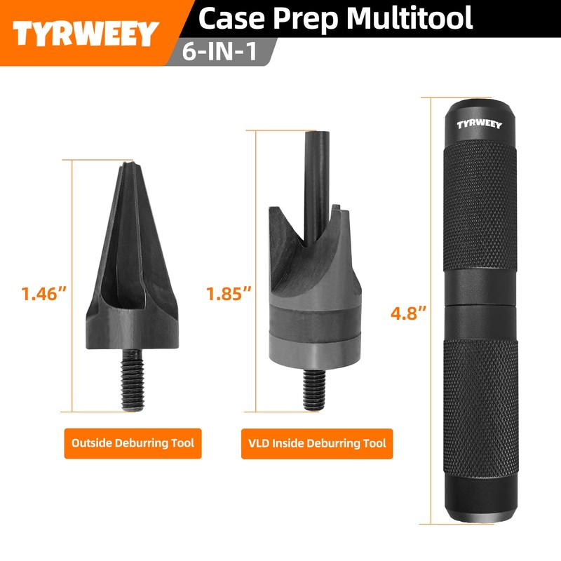 TYRWEEY Case Prep Multitool, Case Chamfer Deburring Tools for Reloading,