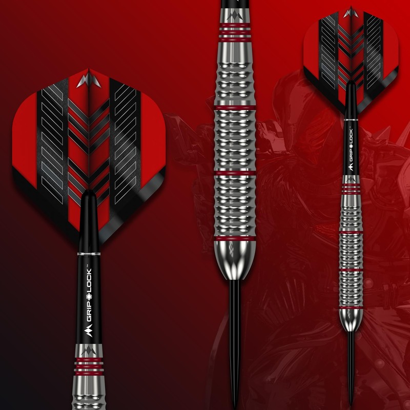 Mission | Rogue Darts | Silver & Red | Brass