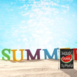 Vigor Home Hello Sweet Summer Watermelon Garden Flag Double Sided Outside, Holiday Party Yard Porch Lawn Outdoor Decoration 12 x 18 Inch