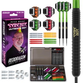 RED DRAGON Peter Wright Snakebite Ultimate 50 Piece 22 gram Darts Set