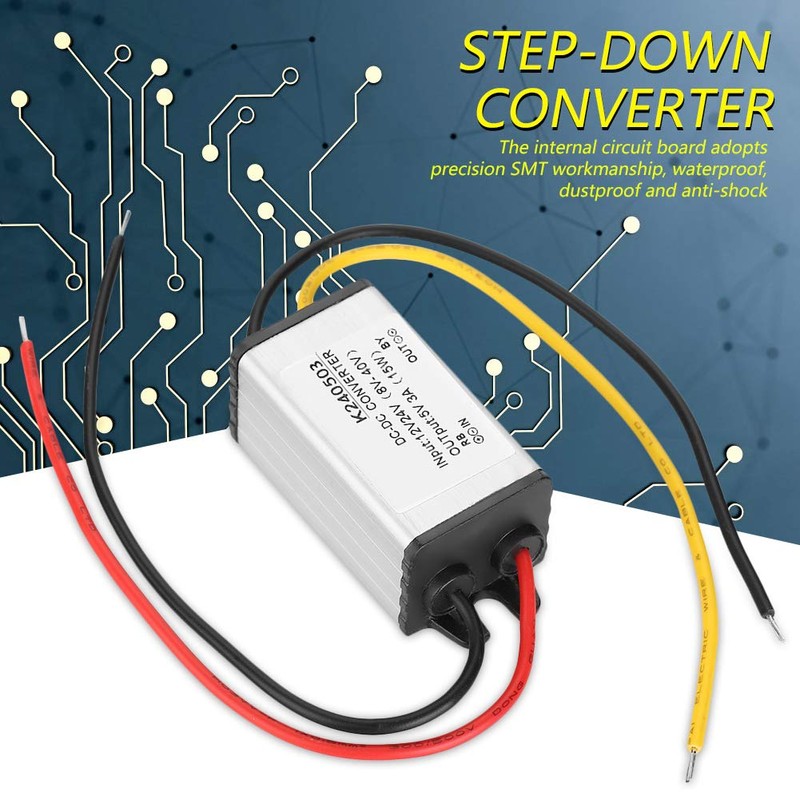 ANKROYU DC-DC 12V/24V To 5V 3a Converter, Converter Step Down