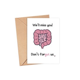 LissiArt97 We'll Miss You! Don't Forgut Us Card - Retirement - Farewell Funny Card For Doctor Nurse Surgeon Medical - Medical Pun Card - Medical Card - Greeting Card