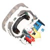 Xmas Music Box Resin Rotating Light Up Train Musical Box