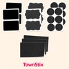 20-Pack, Large Chalkboard Sticker Labels Sheet, Erasable and Reusable -