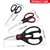 Kitchen Shears Set - QtoiKce Kitchen Scissors 3 Pack All