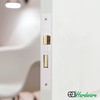 EAI Mortice Bathroom Lock | 74x57mm | Polished Chrome -