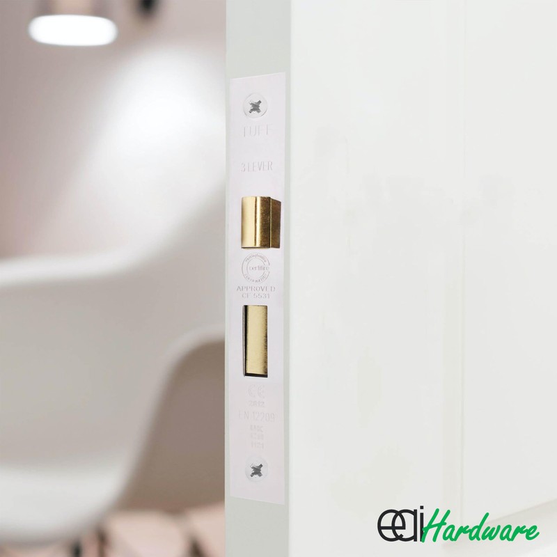 EAI Mortice Bathroom Lock | 74x57mm | Polished Chrome -