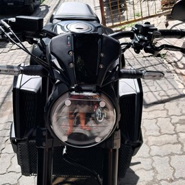 Motorcycle Windshield Front Screen Wind Deflectors Protector Flyscreen Windscreen Compatible with H-onda CB650R CB 650 R CB-650-R 2019 2020 2021 2022 2023 (Black)