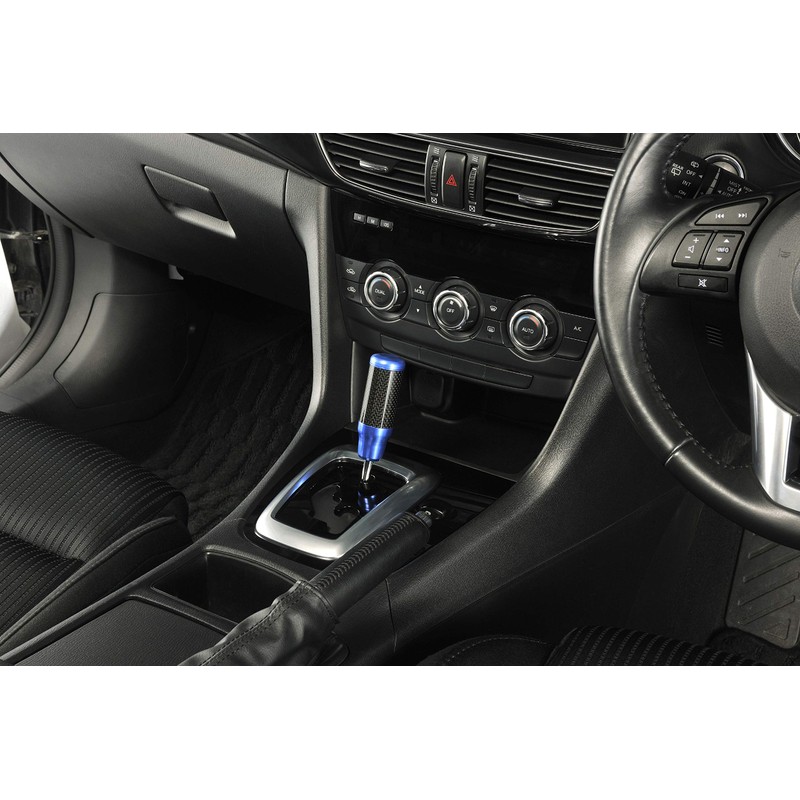 Carmate RA137BL Car Custom Carbon & Aluminum Shift Knob Blue