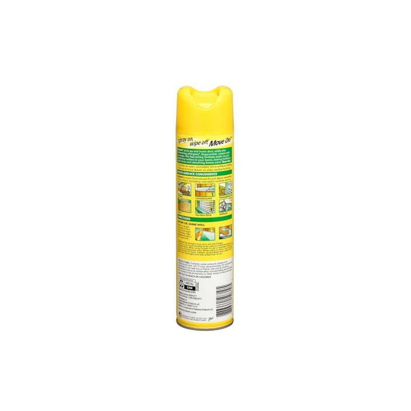 Endust Lemon Zest Multi-Surface Dusting and Cleaning Spray, Lemon Zest,