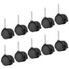 PATIKIL 1.5 Inch Swivel Stem Casters,10 Pack Nylon 360 Degree
