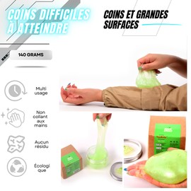 ToysButty Car Cleaning Gel Kit for Car Interior, High End Apple Scented Cleaning Putty in Classy Jar, Detailing Cleaning Gel Universal Dust Cleaner, for Keyboard Apple Laptop, Car Cleaning Supplies