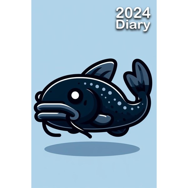 2024 Diary: Suckermouth catfish Fish | A5 Week to View
