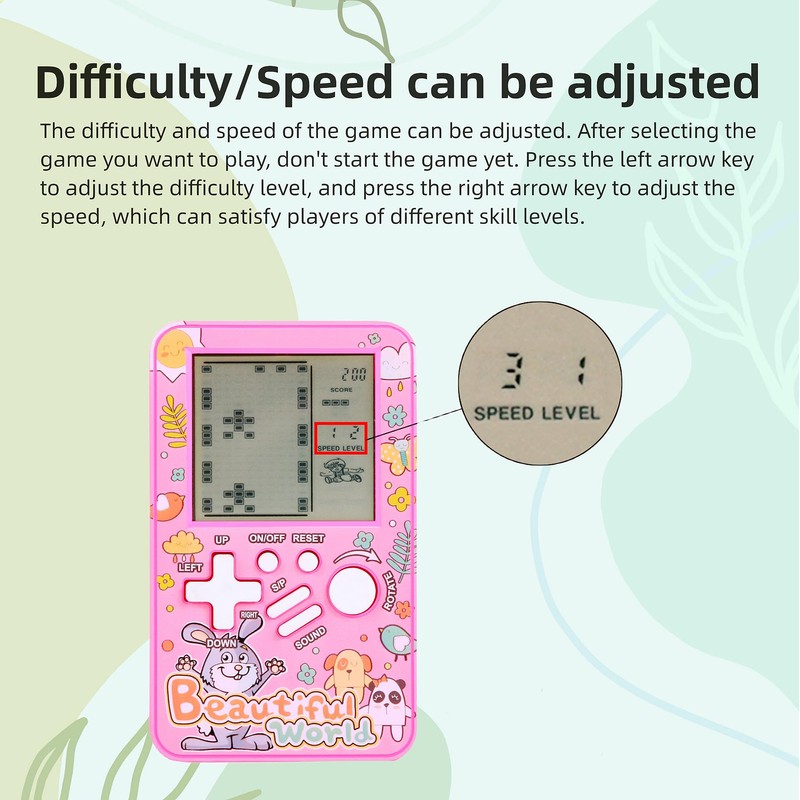 CZT Poket block game console Built-in multiple classic Retro brick