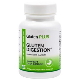 Gluten Digestive Enzyme - Digestive Support - Gluten Enzyme - Supplement for Digesting Gluten - Gut Health Support & Nutrient Absorption | 30 Count