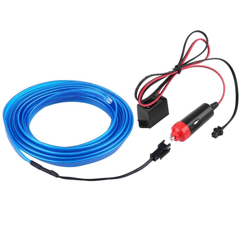 KIMISS DC 12V Car Panel Neon Lamp Strip Blue Cold