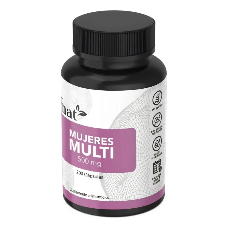 Multivitamínico De Mujer Vnat 100cap Mujeres Multi Vitaminas Sabor Neutro