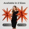 10 Pcs Star Explosion Starburst Balloons One-Piece Foil Cone Balloons