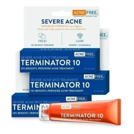 Acnefree Terminator 10 Acne Severo Con Peróxido De Benzoylo Tipo De Piel Todo Tipo