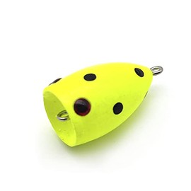 Trout Popper, Popla Popper, Trout Popper, Trout Fishing (Yellow, Weight 4.3 g)