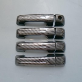 ZiWen Door Handle Cover Trim for Dodge Ram 1500 2019 2020 2021 2022 2023 2024 (No Keyless Holes, Carbon Fiber Print)