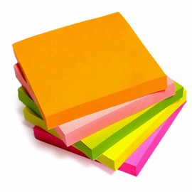 Set of 200 Coloured Post-it and Sticky Markers for Study and Organization