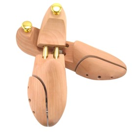 Leona Co Wooden Shoe Stretcher Tree, AU 4.5-12 Sizes Adjustable Cedar Wood Shoe Trees, 2pcs Shoe Shaper Keeper for Men, Women, Sneakers, Boots (UK 9-10 / EU 43-44)
