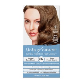 Tints of Nature Natural Dark Blonde Permanent Hair Dye 6N Nourishes Hair & Covers Greys - Single Pack