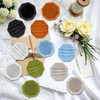 U·helper Velvet Ring Box, 3 Slots Octagonal Jewelry Ring Gift