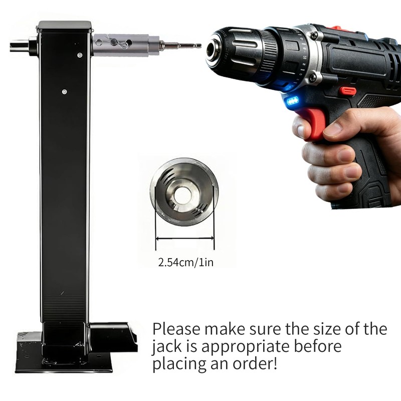 Trailer Jack Drill Adapter,1 Inch Drive Shaft Compatible,Stainless Steel ez