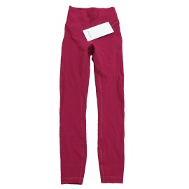 Lululemon New Lululemon Leggings Size 0 Wunder Train Mesh Panel HR 25" MGTS Magenta Smoke
