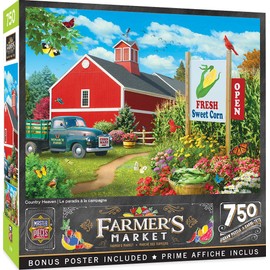 Masterpieces 750 Piece Jigsaw Puzzle for Adults, Family, Or Kids - Country Heaven - 18"x24"