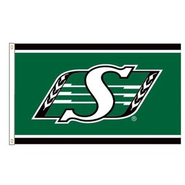 Yerchic Roughriders Flag Saskatchewan Banner 3 * 5ft for Sports Fans Garage Indoor Outdoor Room Man Cave Wall Decoration