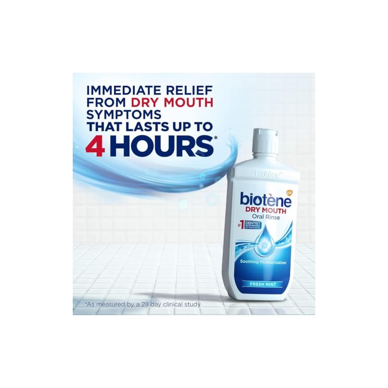 Biotene Dry Mouth Enjuague Oral Menta Fresca 8 oz