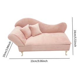 Harilla Jewellery Box Organiser 1/6 Scale Sofa Birthday Gifts Cute Portable Miniature Dollhouse Accessories Jewellery Holder for Pendant