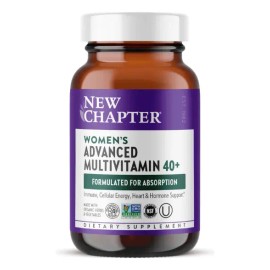 Multivitamínico New Chapter Mujeres 40+ Sin Sabor Vitaminas y Zinc 96 Tab